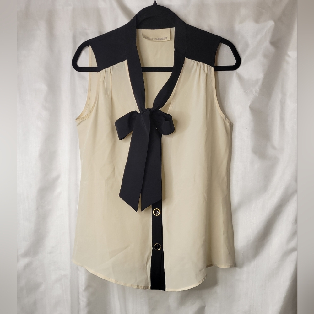 Rebecca Minkoff tie silk blouse